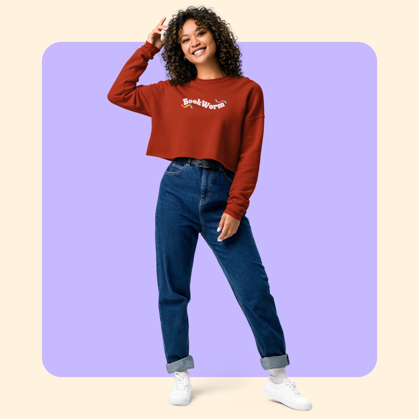 BookWorm Cropped Pullover