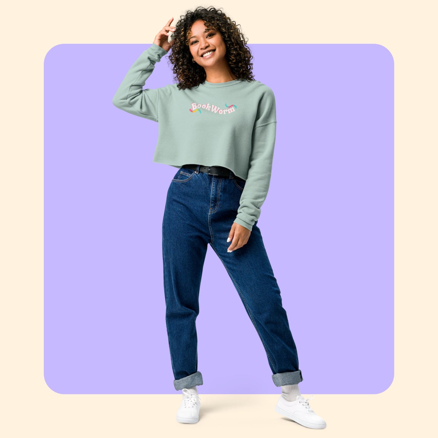 BookWorm Cropped Pullover