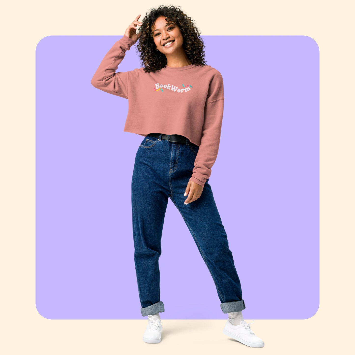 BookWorm Cropped Pullover