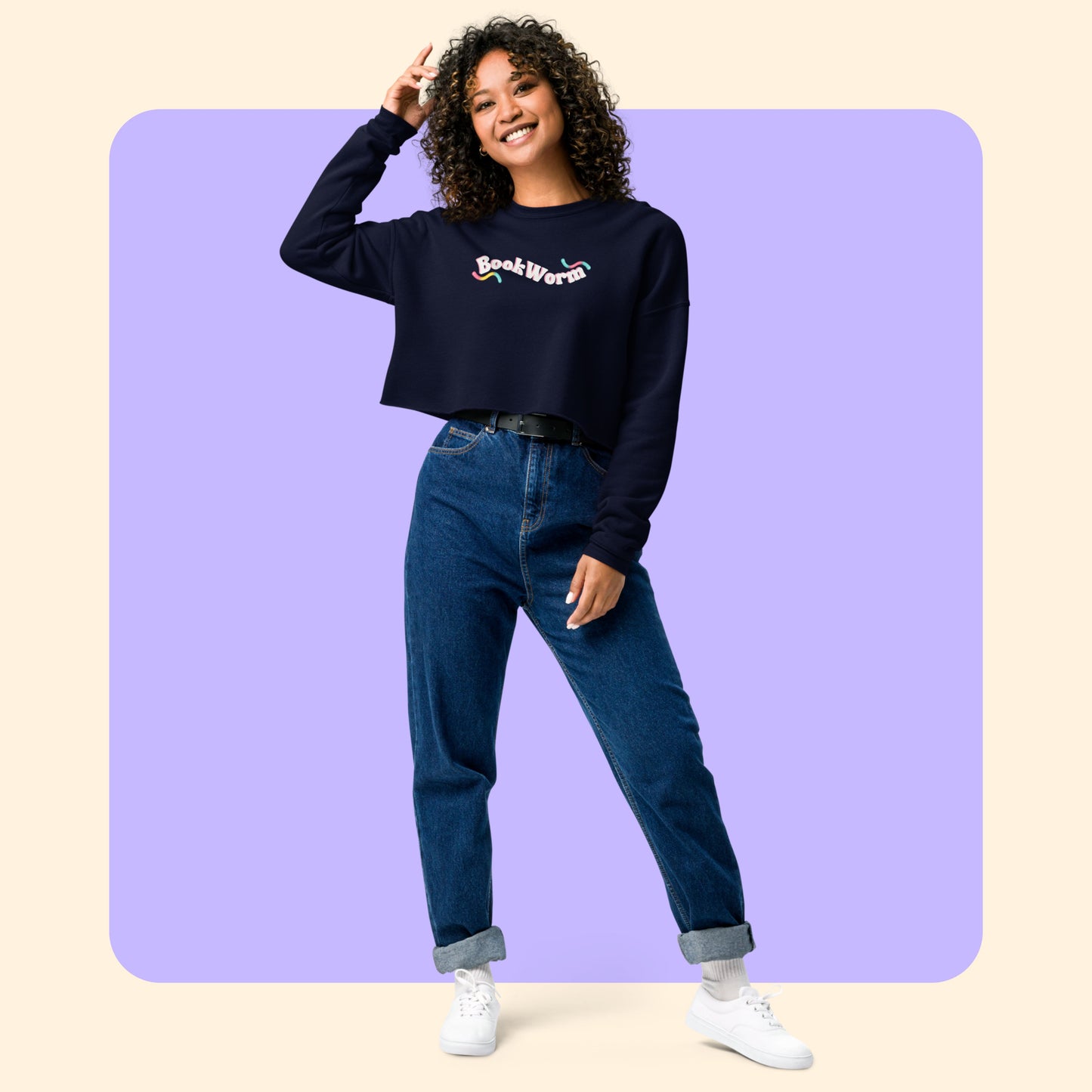 BookWorm Cropped Pullover