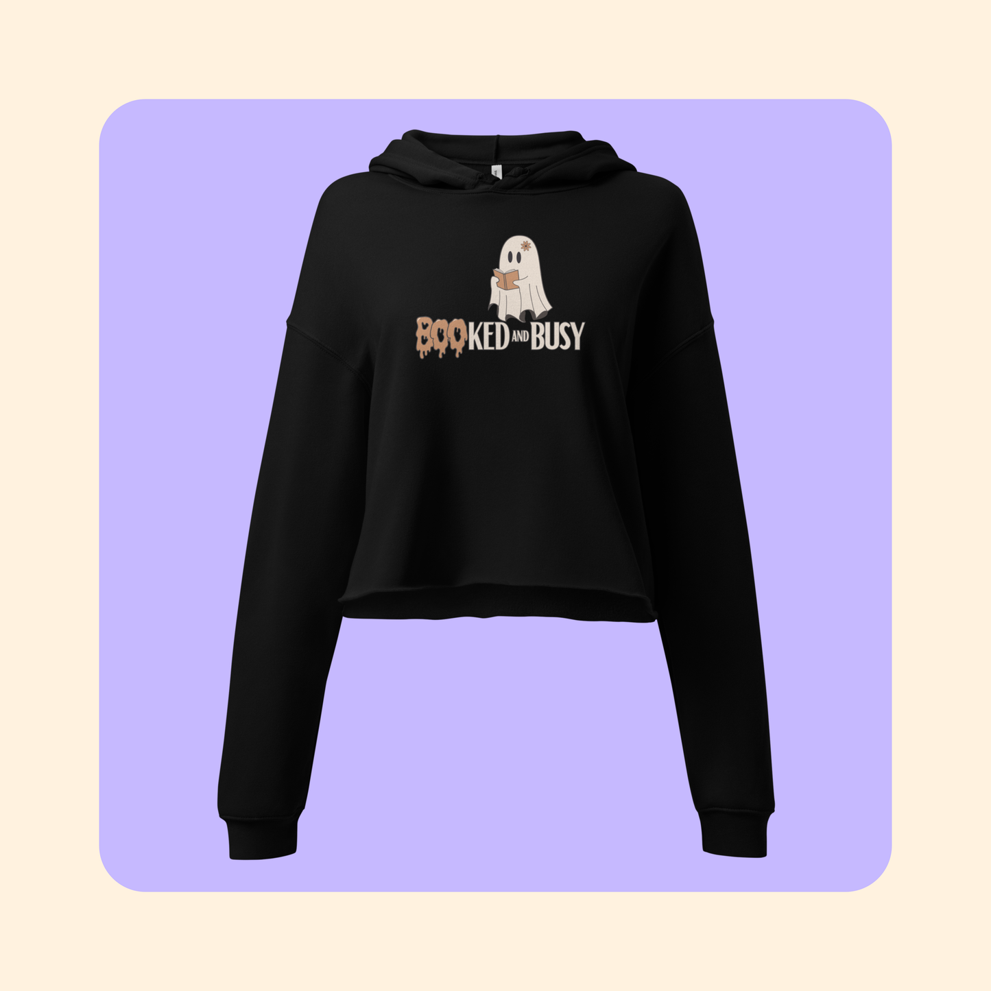 BOOked & Busy Cropped Hoodie