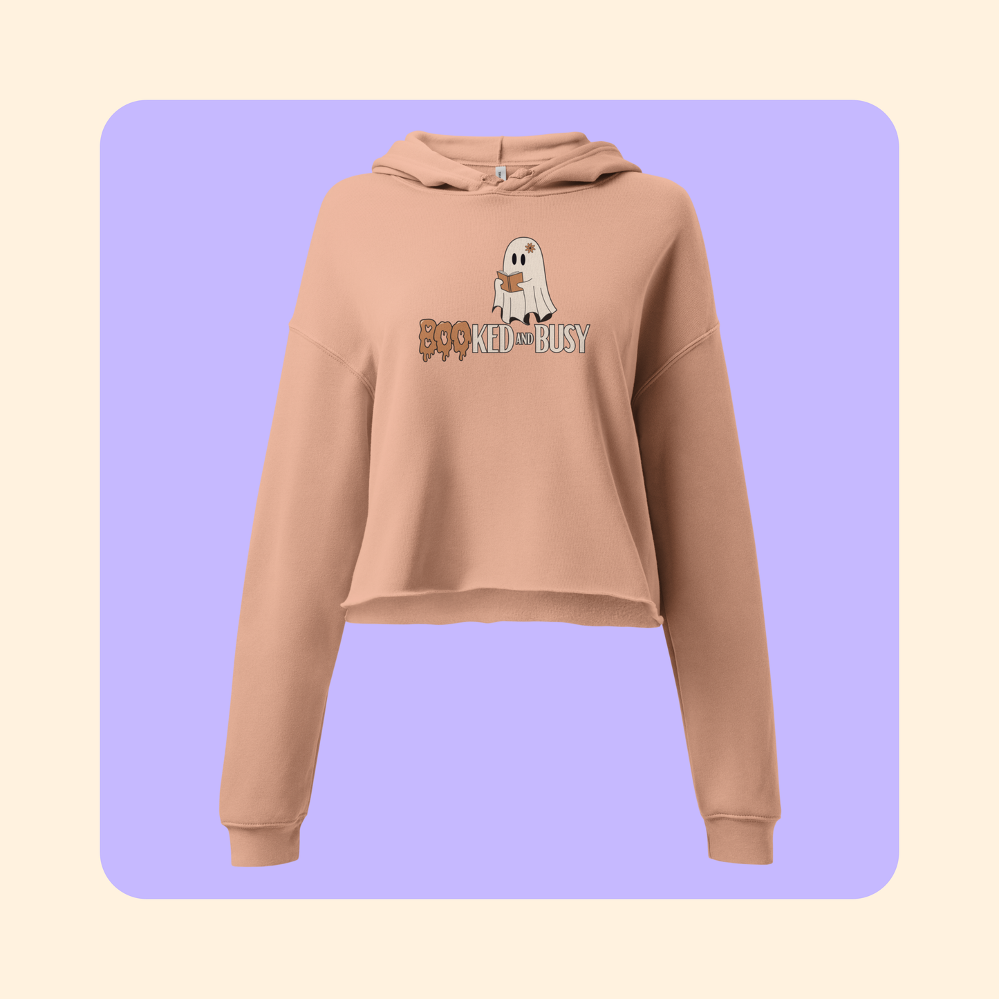 BOOked & Busy Cropped Hoodie