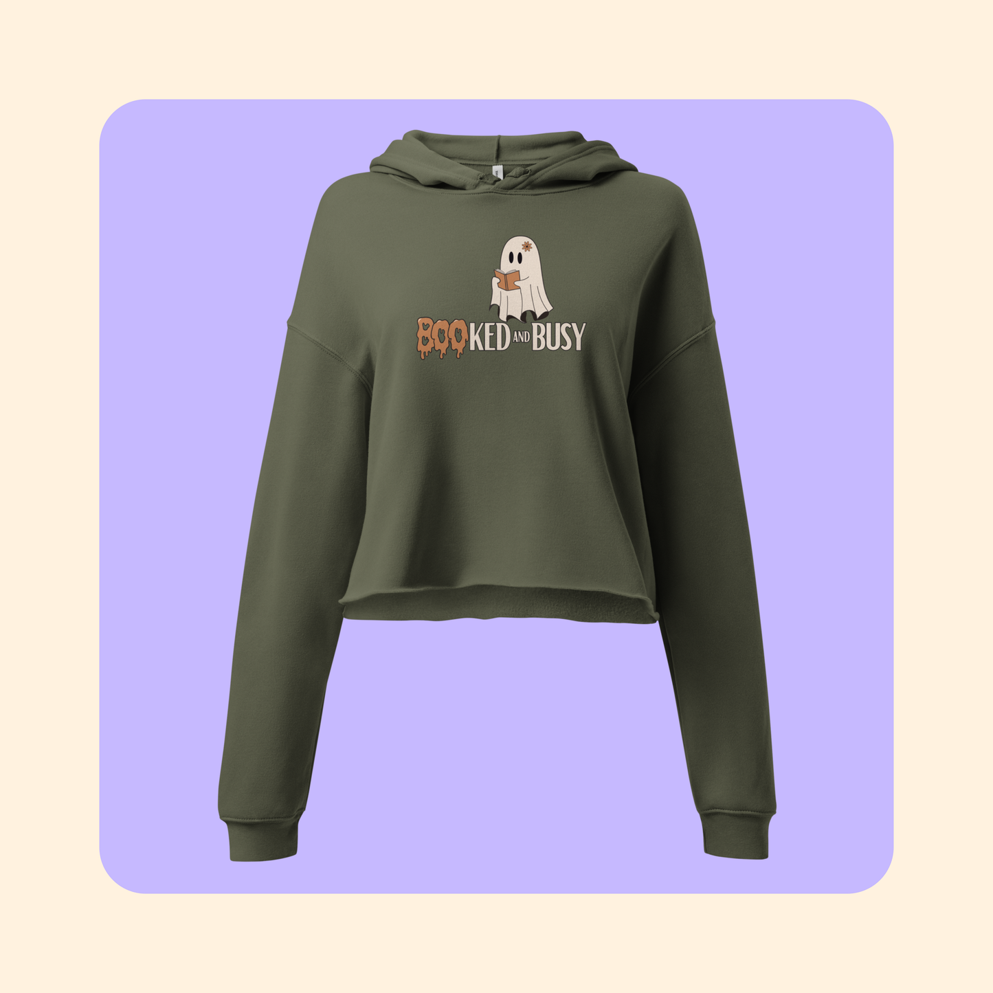 BOOked & Busy Cropped Hoodie