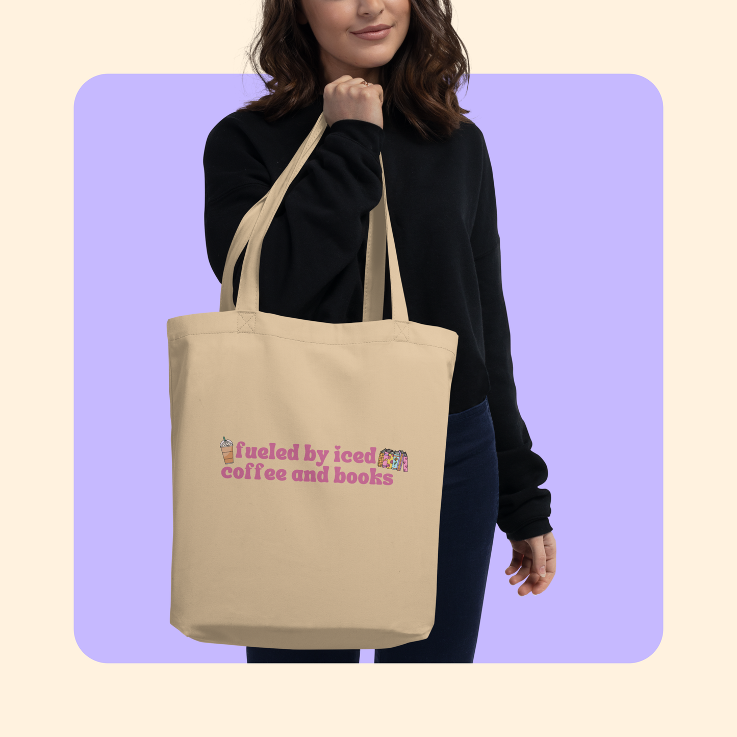 Iced Coffee and Books Tote Bag