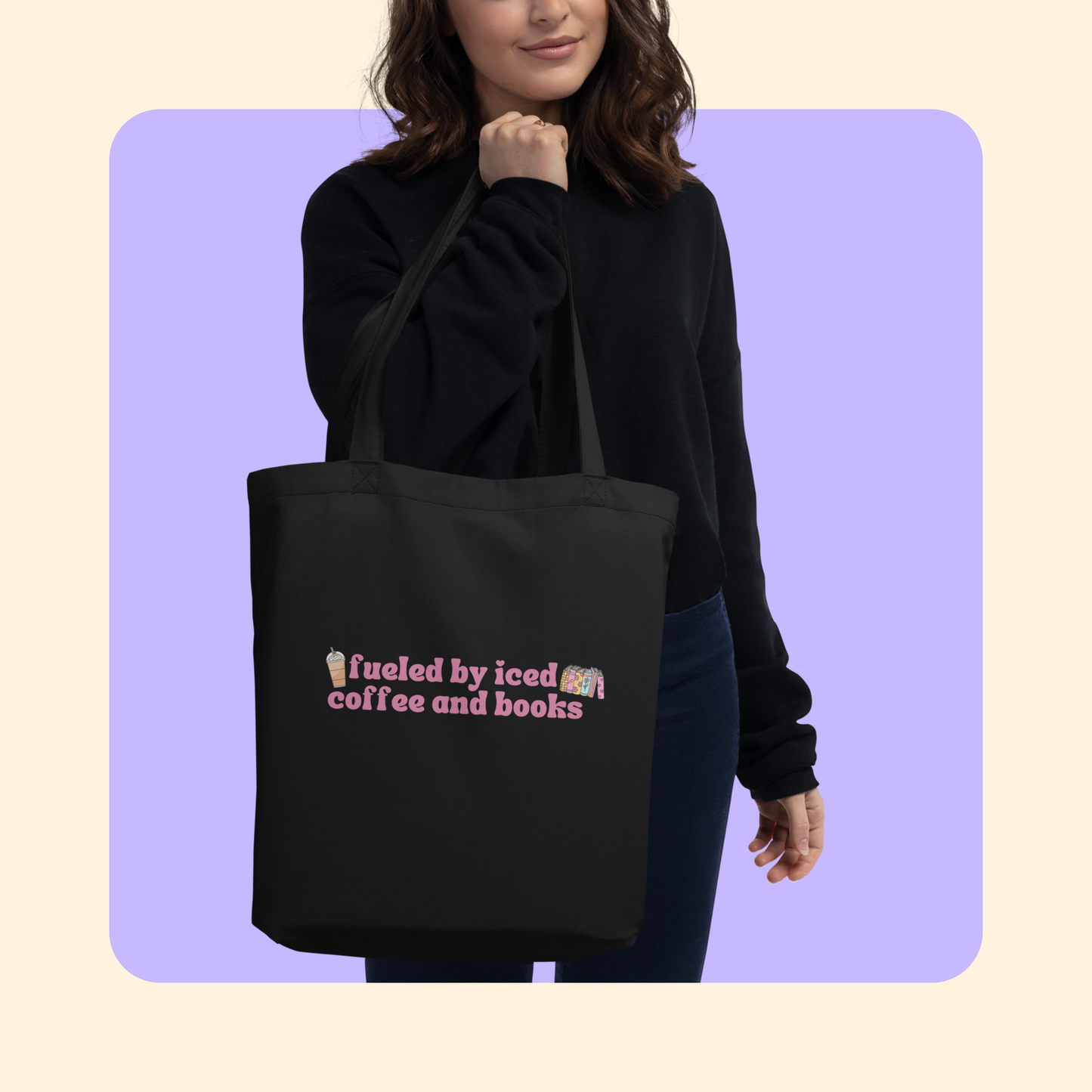 Iced Coffee and Books Tote Bag