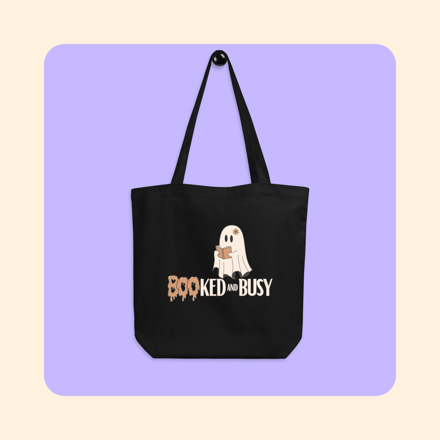 BOOked & Busy Cotton Tote Bag