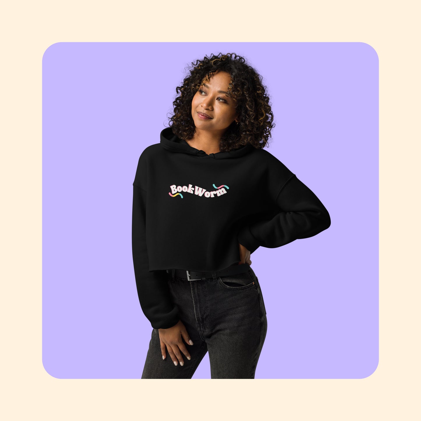 BookWorm Crop Hoodie