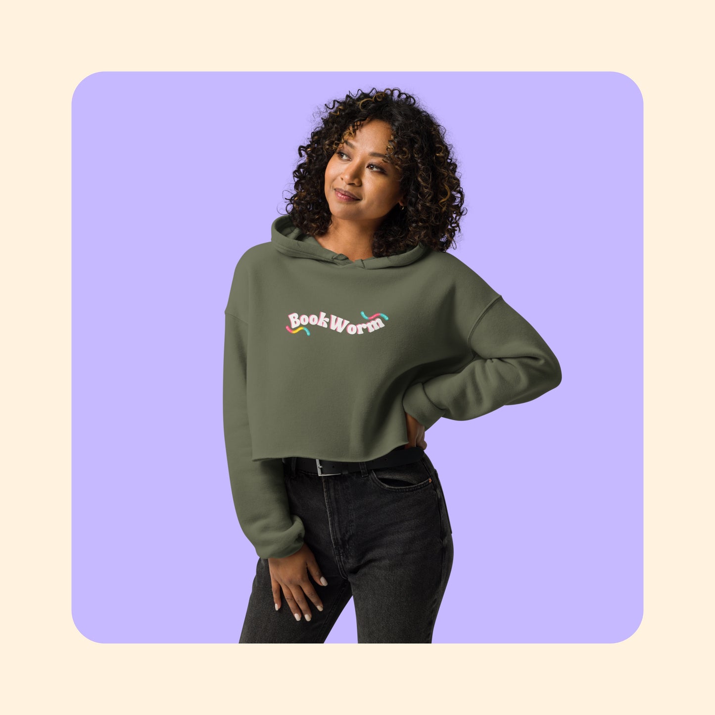 BookWorm Crop Hoodie