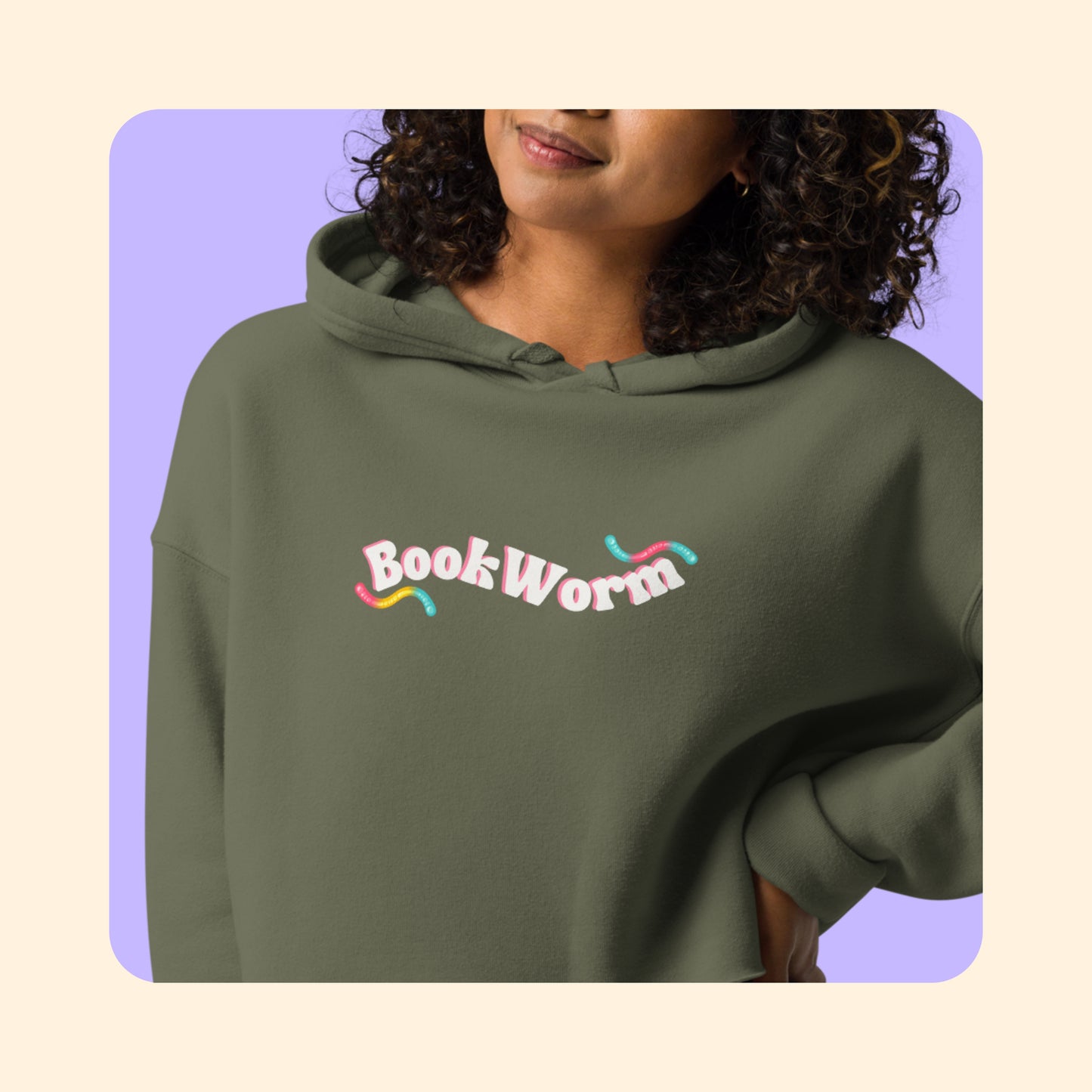 BookWorm Crop Hoodie