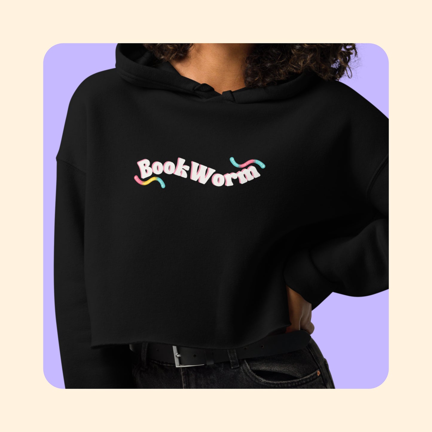 BookWorm Crop Hoodie