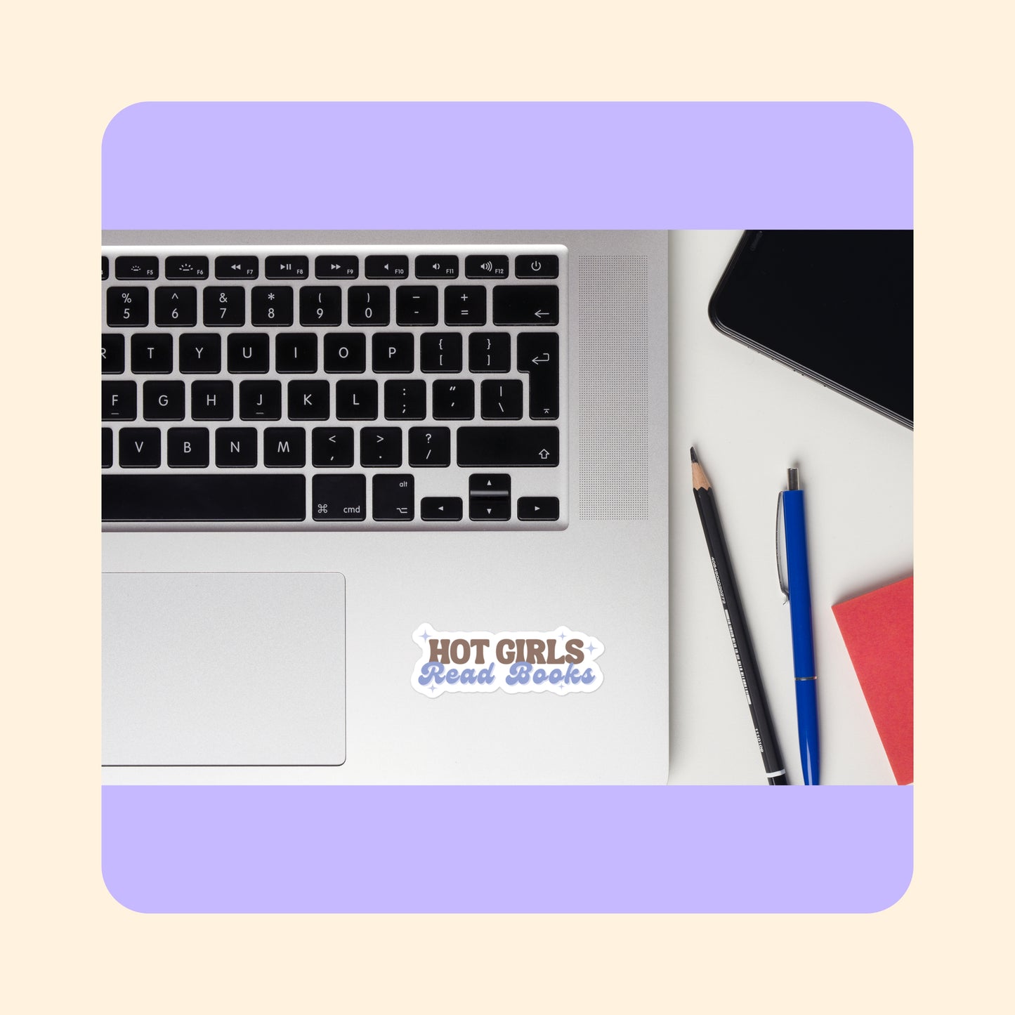 Hot Girls Read Books Sticker